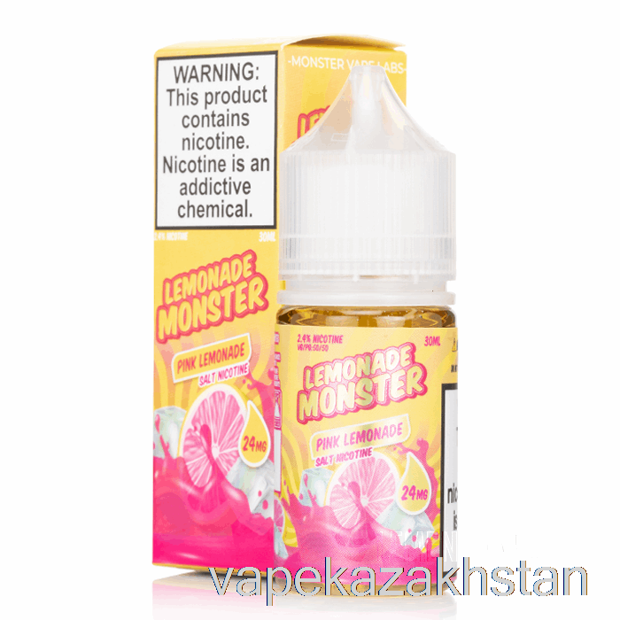 Vape Smoke Pink Lemonade - Lemonade Monster Salts - 30mL 24mg